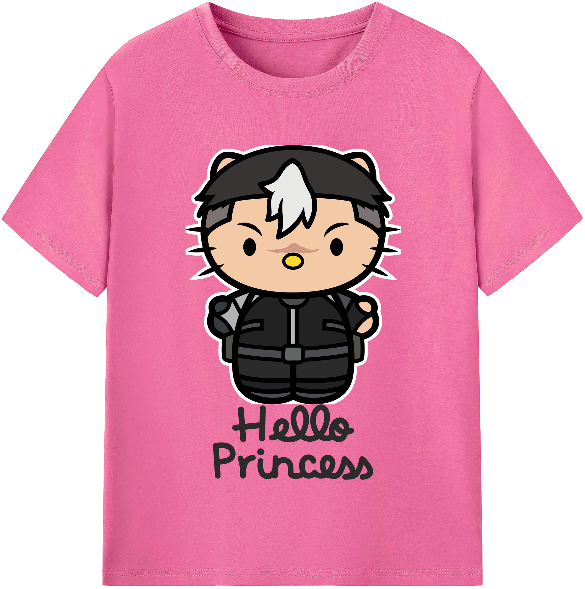 （画像用） Hello Kitty ハローキティ レディースカジュアルプリントTシャツ（綿100％）